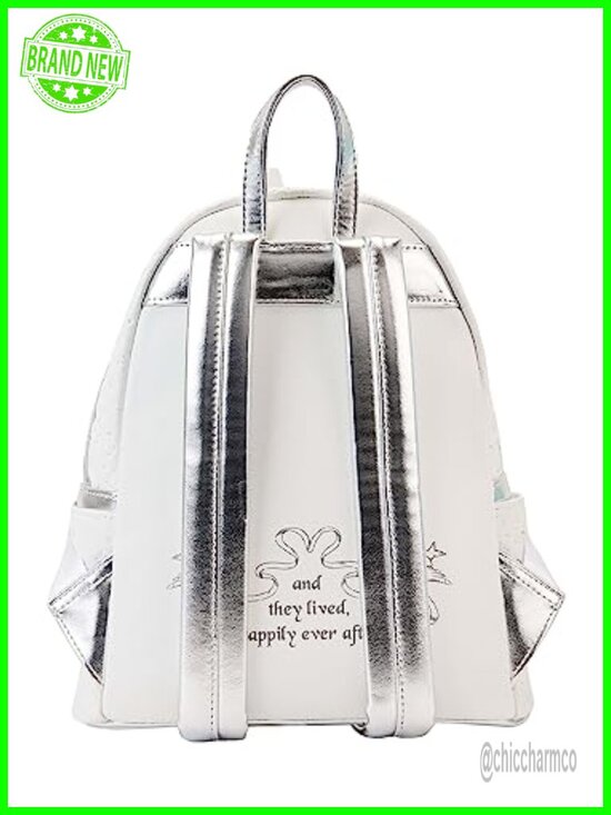 Disney Cinderella Mini Backpack Vegan Leather Adjustable Straps Applique main image 2